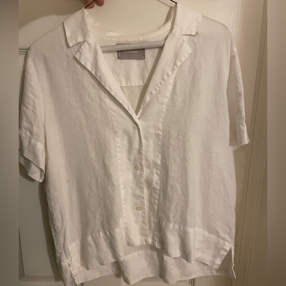 Everlane Linen short sleeve button down